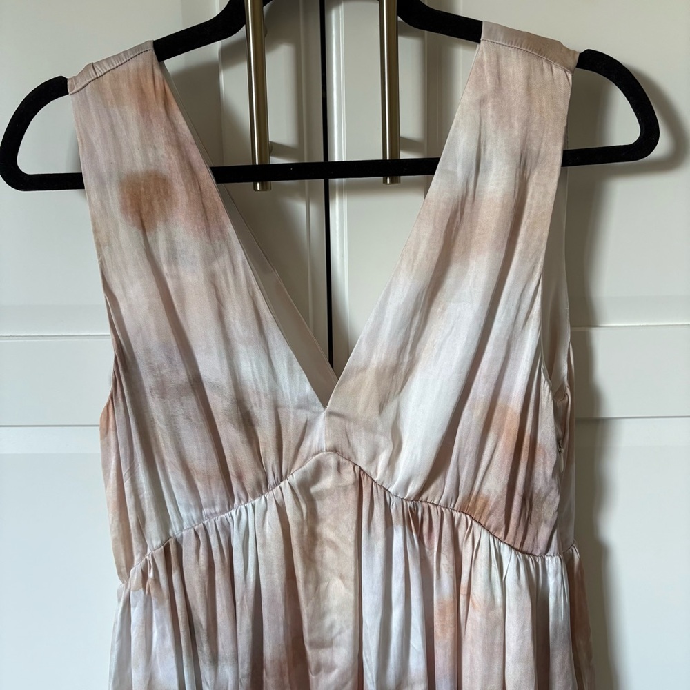 H&M Elegant pink beige Sleeveless Maxi Dress - Picture 3 of 8